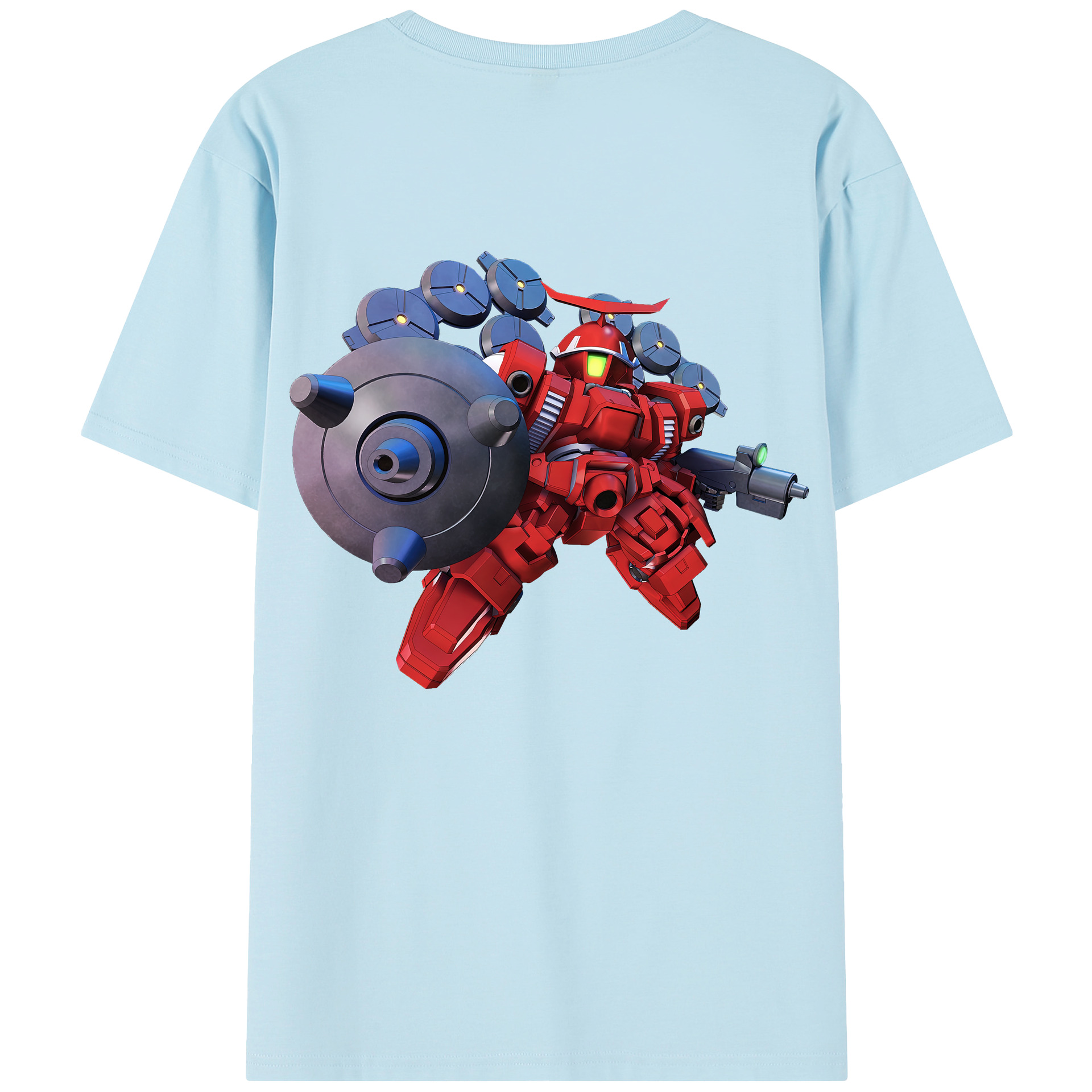 （画像用） 機動戦士ガンダム Mobile Suit Gundam 綿100％半袖Tシャツ（背面プリント）